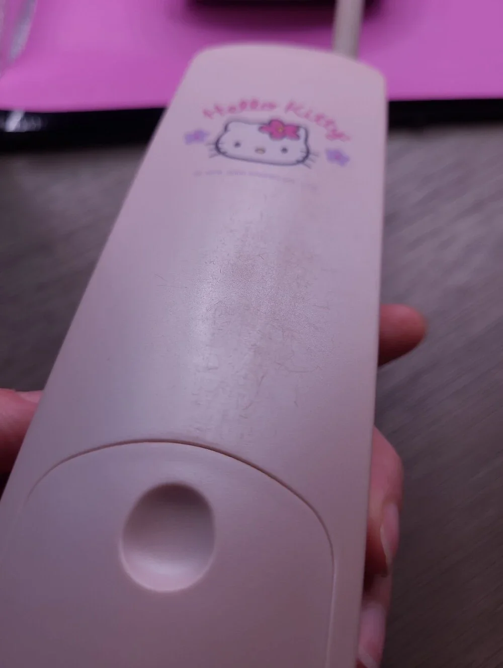 Vintage Hello Kitty Landline Cordless Phone Pink Caller ID GE 1999 Read Descript